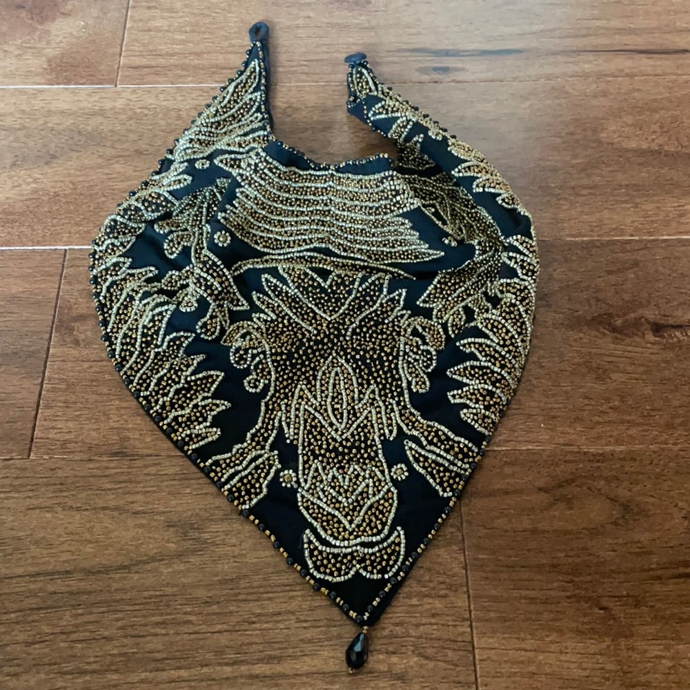 Mary Frances Beaded Scarf. NWOT.